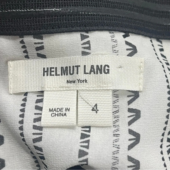 Helmut Lang Black and Yellow Mini Dress - Picture 2 of 8